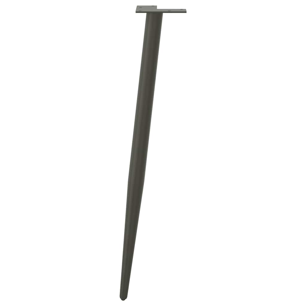 Console Table Legs Conical Shape 4 pcs Anthracite 72-73 cm Steel