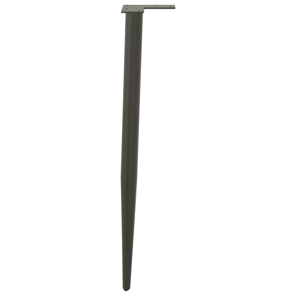 Console Table Legs Conical Shape 4 pcs Anthracite 72-73 cm Steel