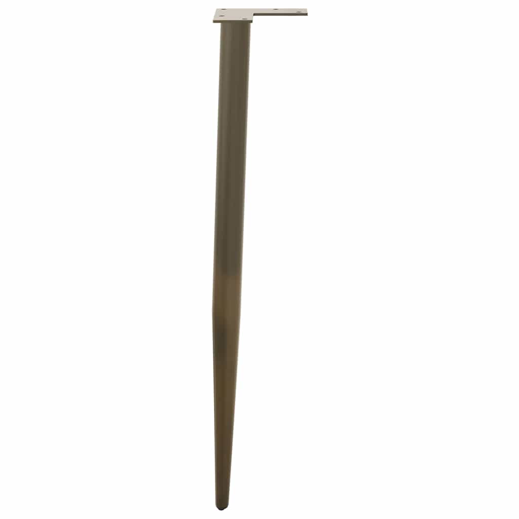Console Table Legs Conical Shape 4 pcs Natural Steel 72-73 cm Steel