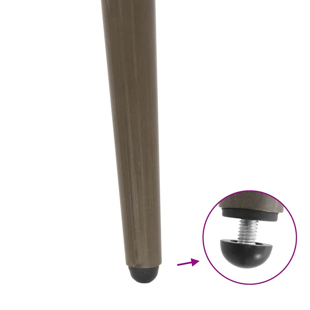 Console Table Legs Conical Shape 4 pcs Natural Steel 72-73 cm Steel
