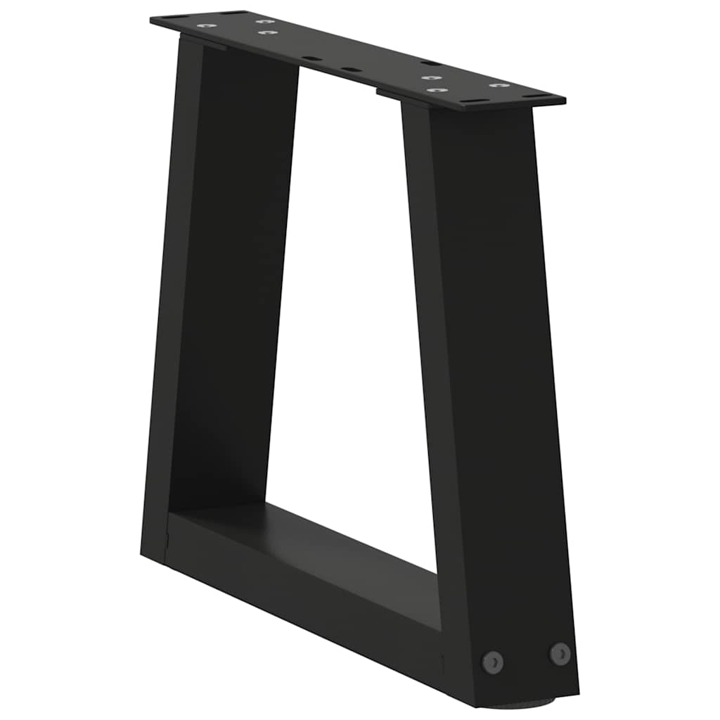 Coffee Table Legs V-Shape 2 pcs Black 30x(30-31.3) cm Steel
