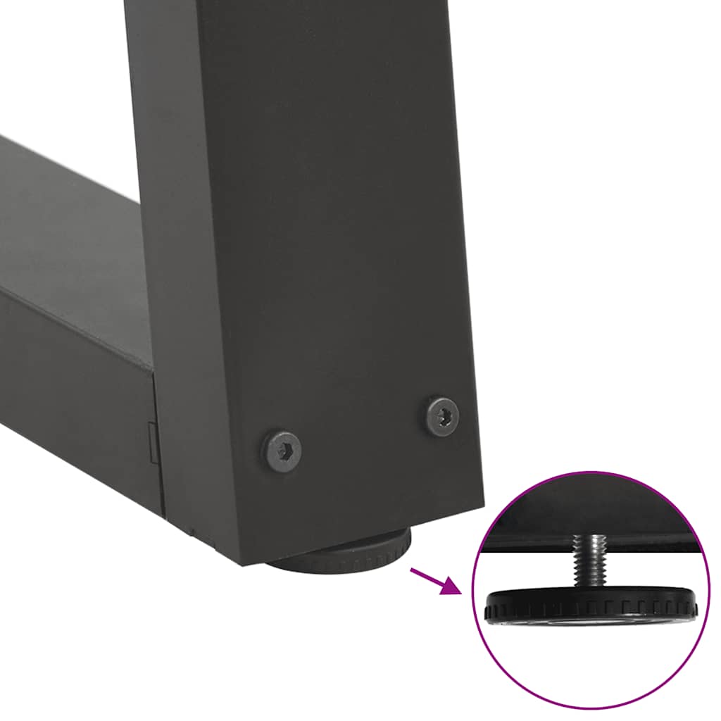 Coffee Table Legs V-Shape 2 pcs Anthracite 30x(30-31.3) cm Steel