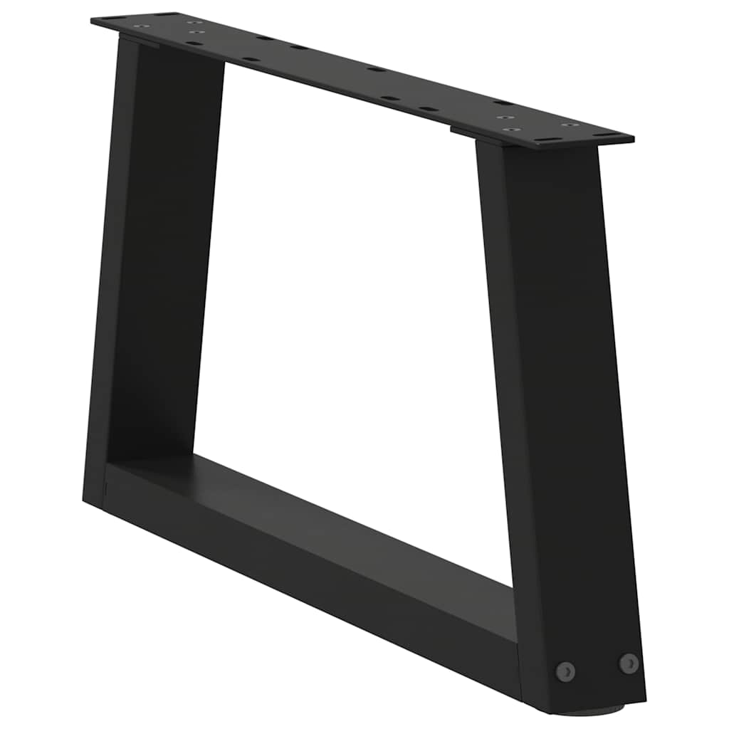 Coffee Table Legs V-Shape 2 pcs Black 50x(30-31.3) cm Steel