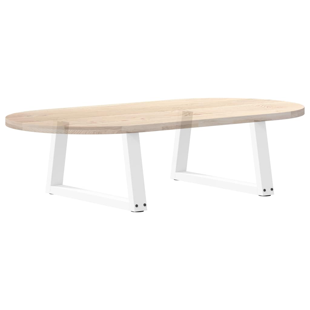 Coffee Table Legs V-Shape 2 pcs White 50x(30-31.3) cm Steel