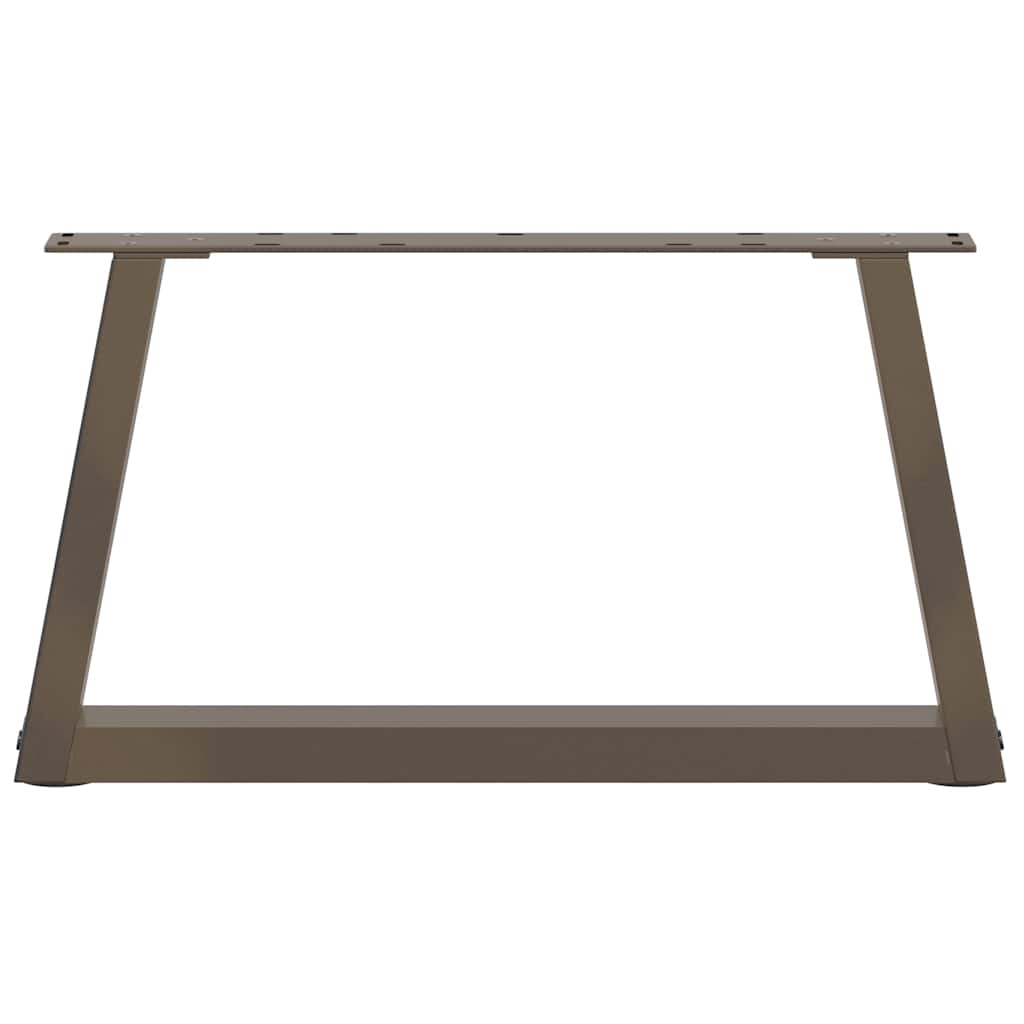 Coffee Table Legs V-Shape 2 pcs Natural Steel 50x(30-31.3) cm Steel