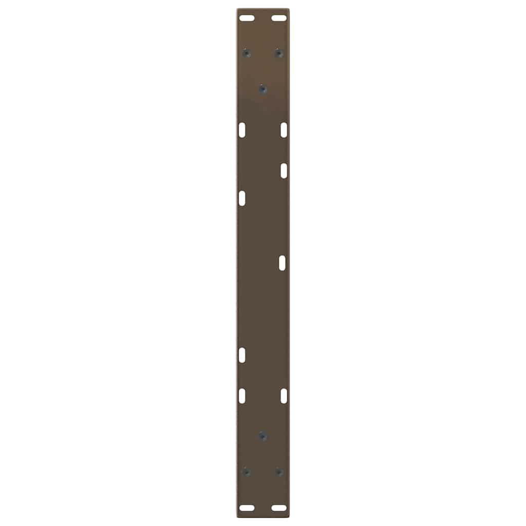 Coffee Table Legs V-Shape 2 pcs Natural Steel 50x(30-31.3) cm Steel