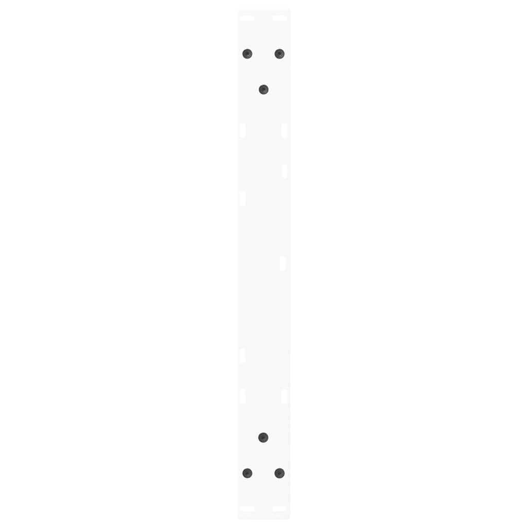 Coffee Table Legs V-Shape 2 pcs White 60x(30-31.3) cm Steel