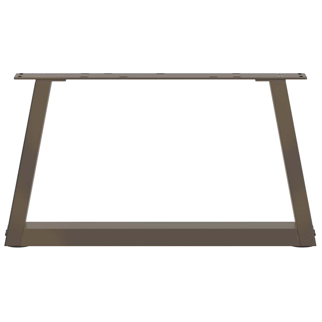 Coffee Table Legs V-Shape 2 pcs Natural Steel 60x(30-31.3) cm Steel