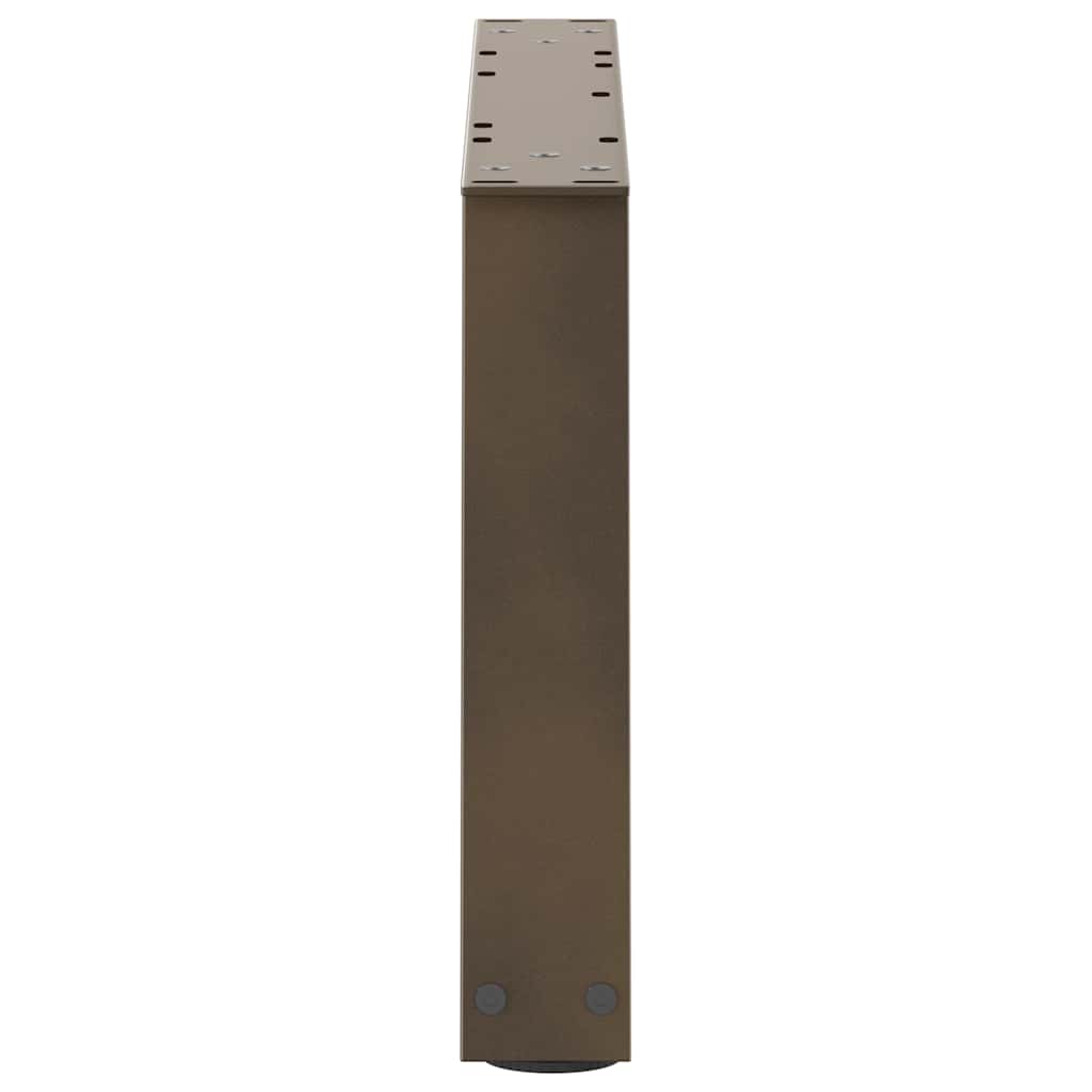 Coffee Table Legs V-Shape 2 pcs Natural Steel 70x(30-31.3) cm Steel