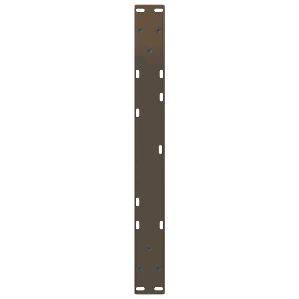 Coffee Table Legs V-Shape 2 pcs Natural Steel 70x(30-31.3) cm Steel