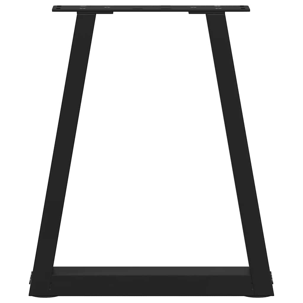 Dining Table Leg | Set of 2 | Black | Powder-coated steel | Medium