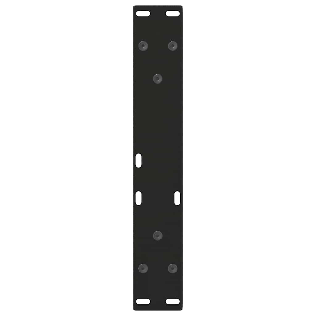 Dining Table Leg | Set of 2 | Black | Powder-coated steel | Medium