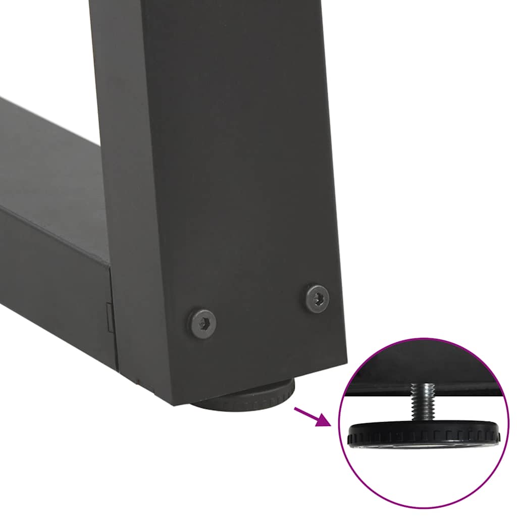 Coffee Table Legs V-Shape 2 pcs Anthracite 28x(42-43.3) cm Steel
