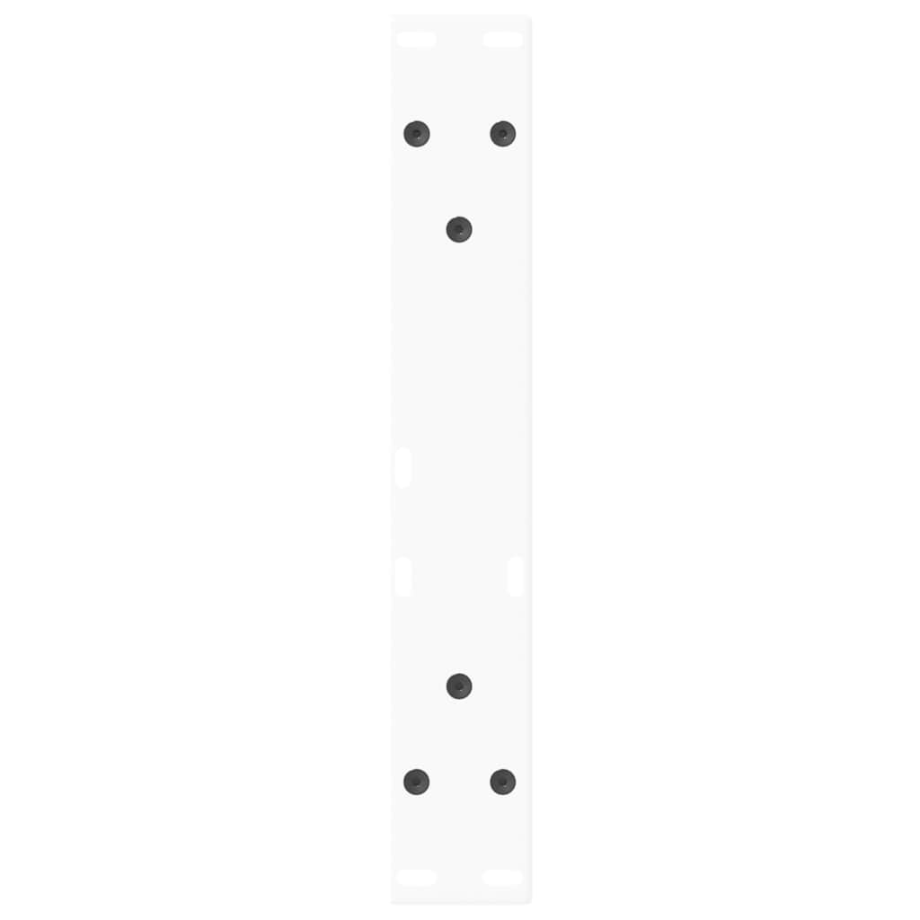 Coffee Table Legs V-Shape 2 pcs White 38x(42-43.3) cm Steel