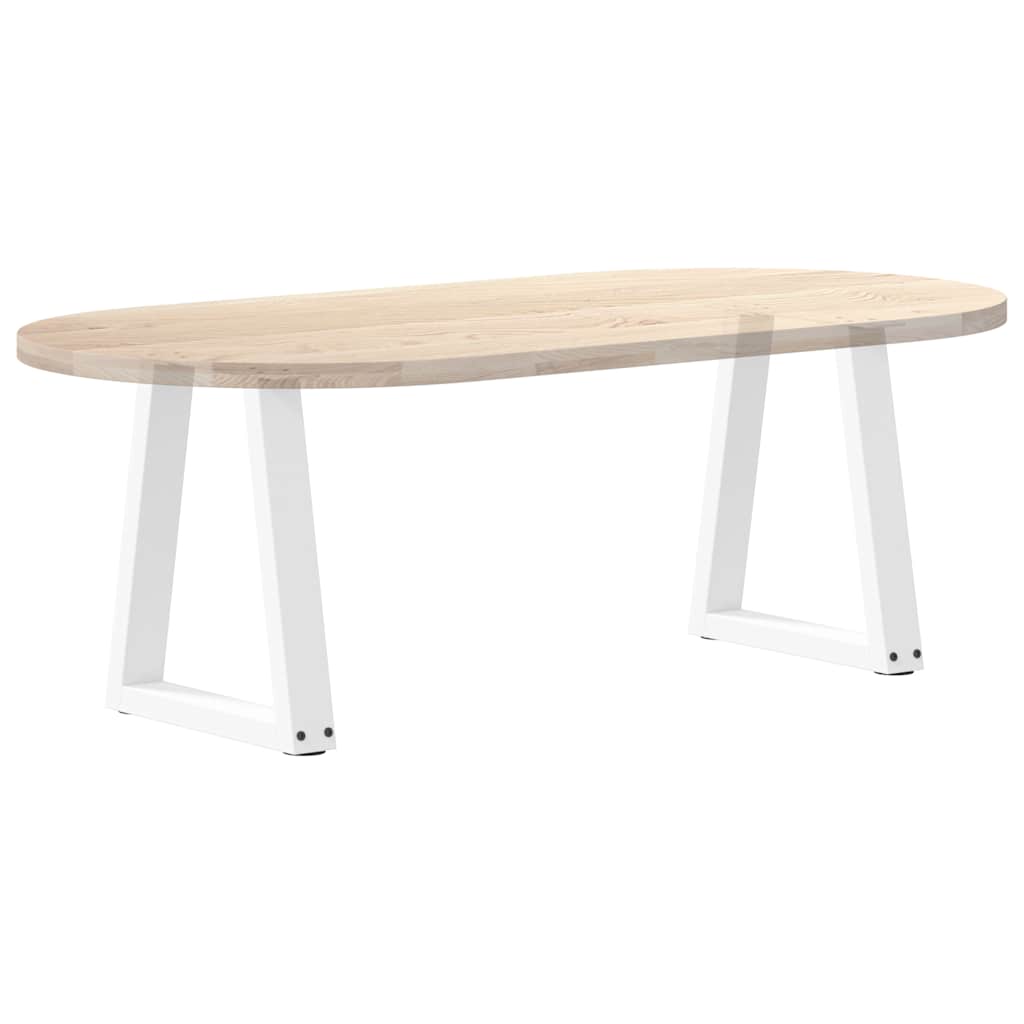 Coffee Table Legs V-Shape 2 pcs White 38x(42-43.3) cm Steel