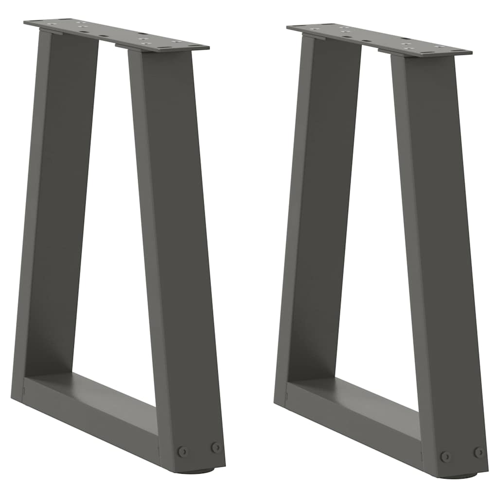Coffee Table Legs V-Shape 2 pcs Anthracite 38x(42-43.3) cm Steel