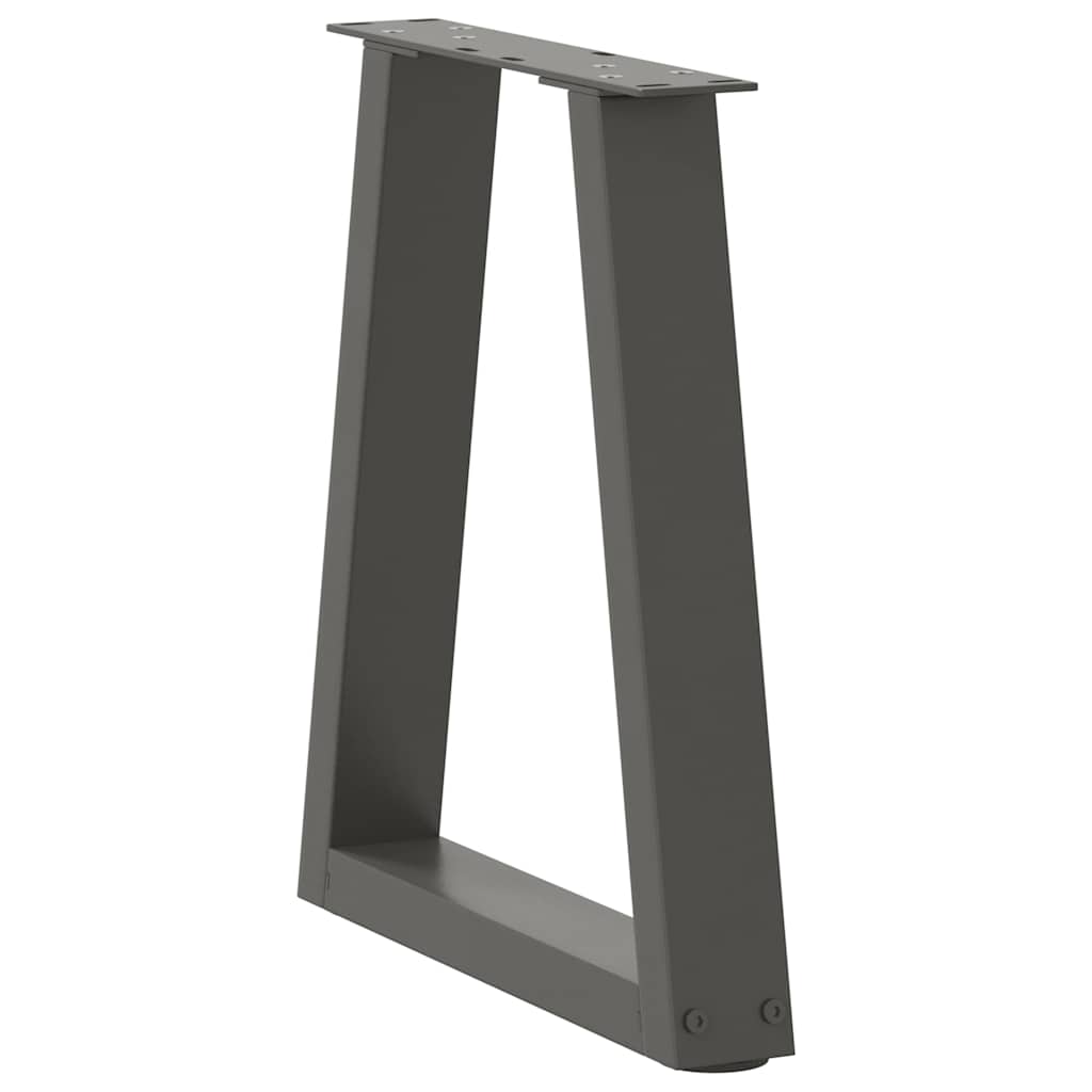 Coffee Table Legs V-Shape 2 pcs Anthracite 38x(42-43.3) cm Steel
