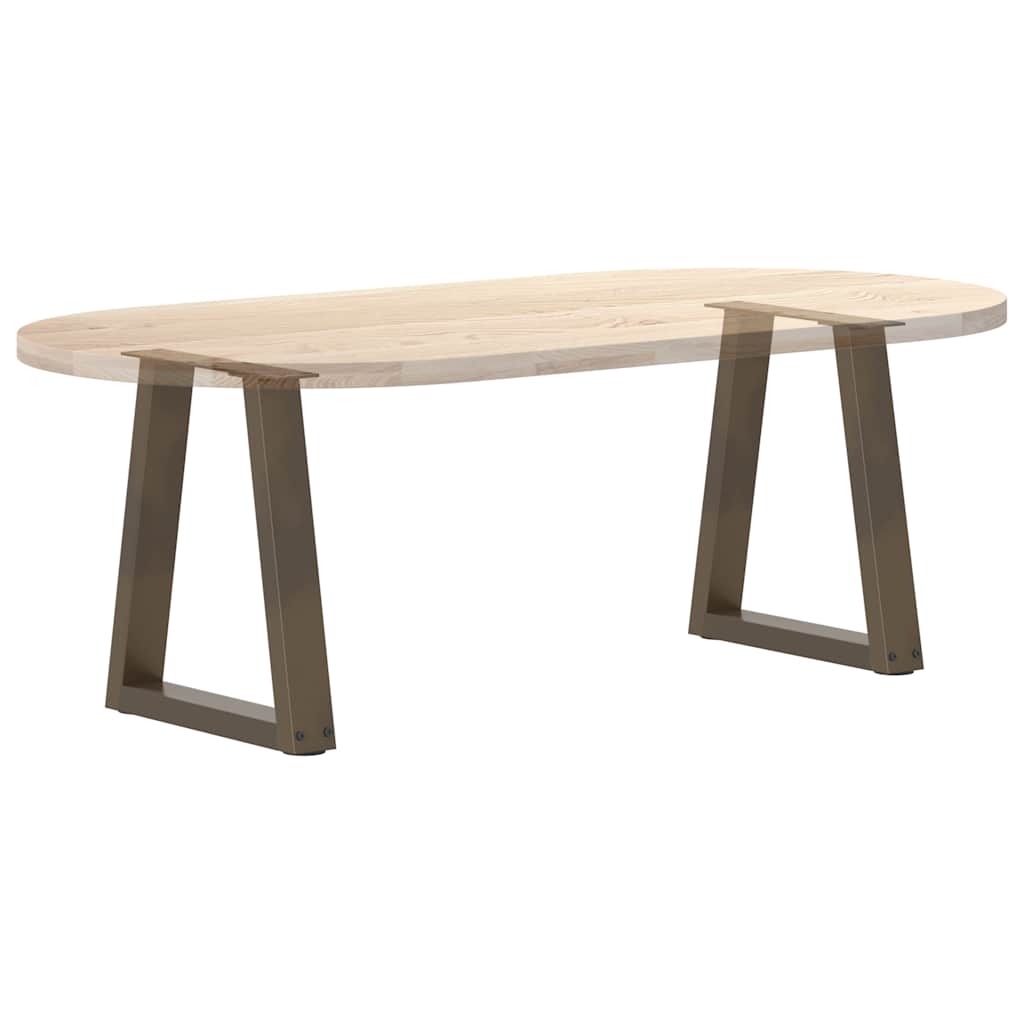 Coffee Table Legs V-Shape 2 pcs Natural Steel 38x(42-43.3) cm Steel