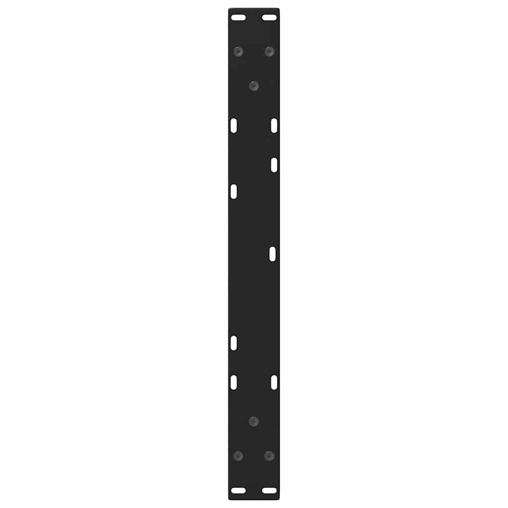 Coffee Table Legs V-Shape 2 pcs Black 50x(42-43.3) cm Steel