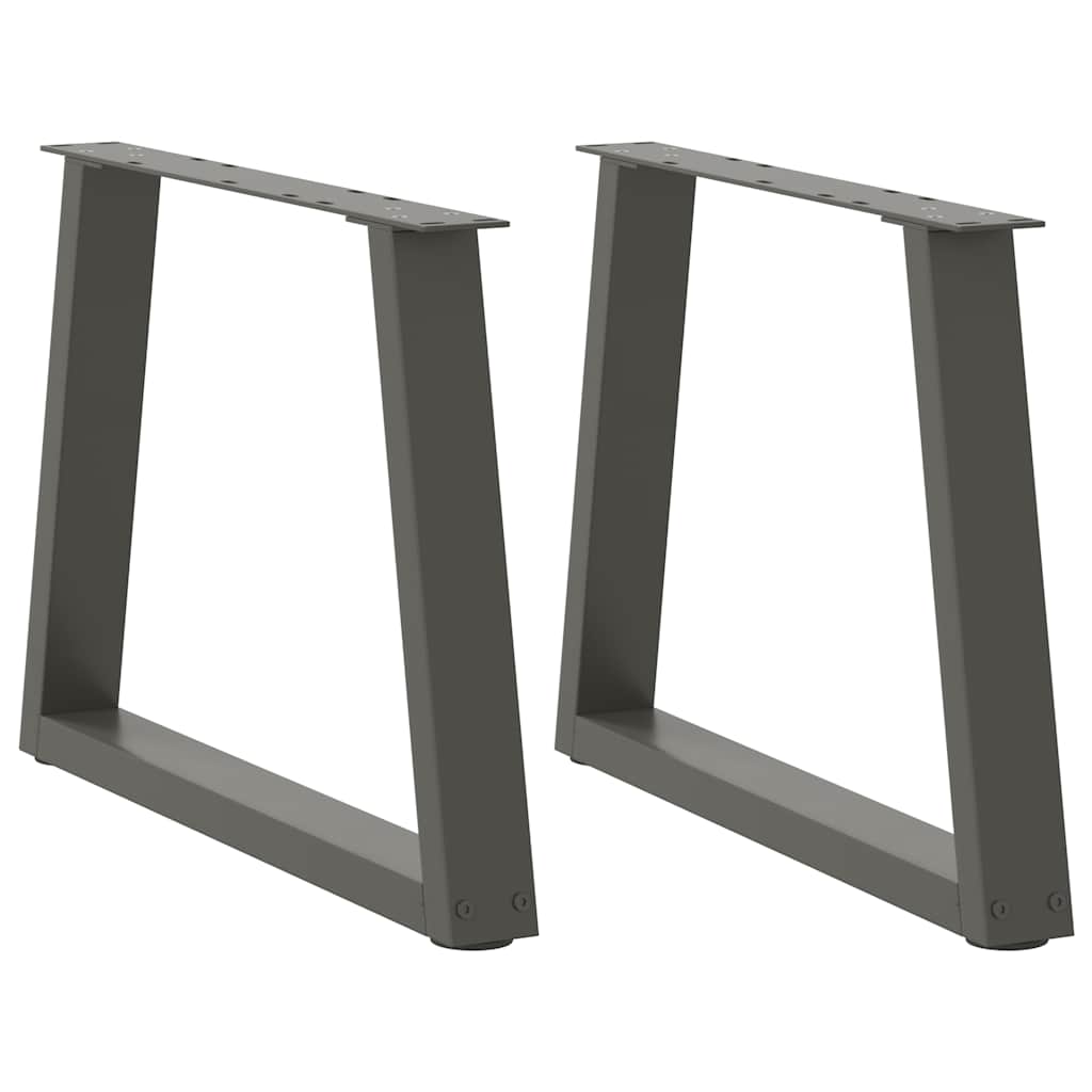 Coffee Table Legs V-Shape 2 pcs Anthracite 50x(42-43.3) cm Steel