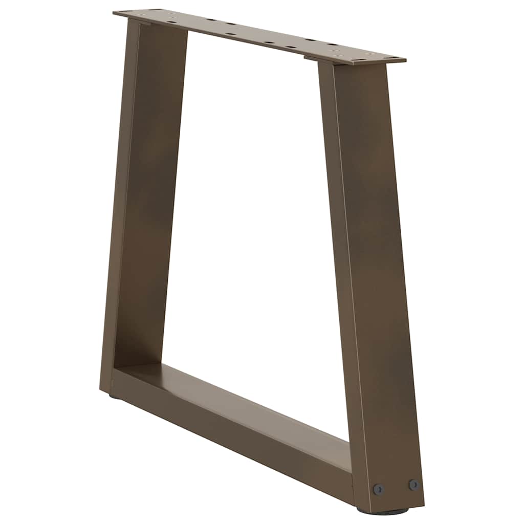 Coffee Table Legs V-Shape 2 pcs Natural Steel 50x(42-43.3) cm Steel