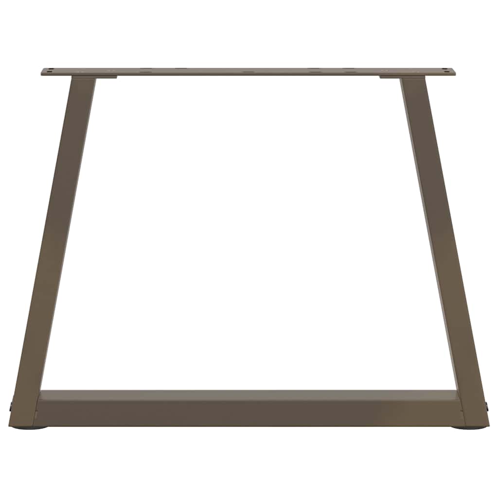 Coffee Table Legs V-Shape 2 pcs Natural Steel 50x(42-43.3) cm Steel