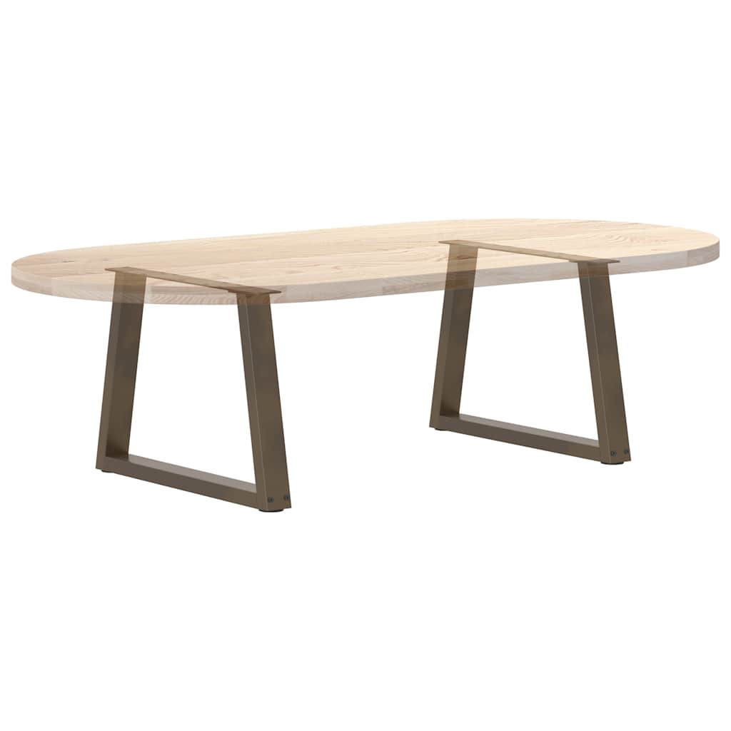 Coffee Table Legs V-Shape 2 pcs Natural Steel 50x(42-43.3) cm Steel