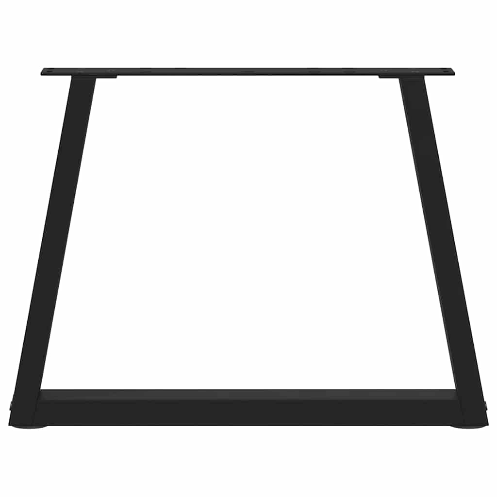 Coffee Table Legs V-Shape 2 pcs Black 60x(42-43.3) cm Steel