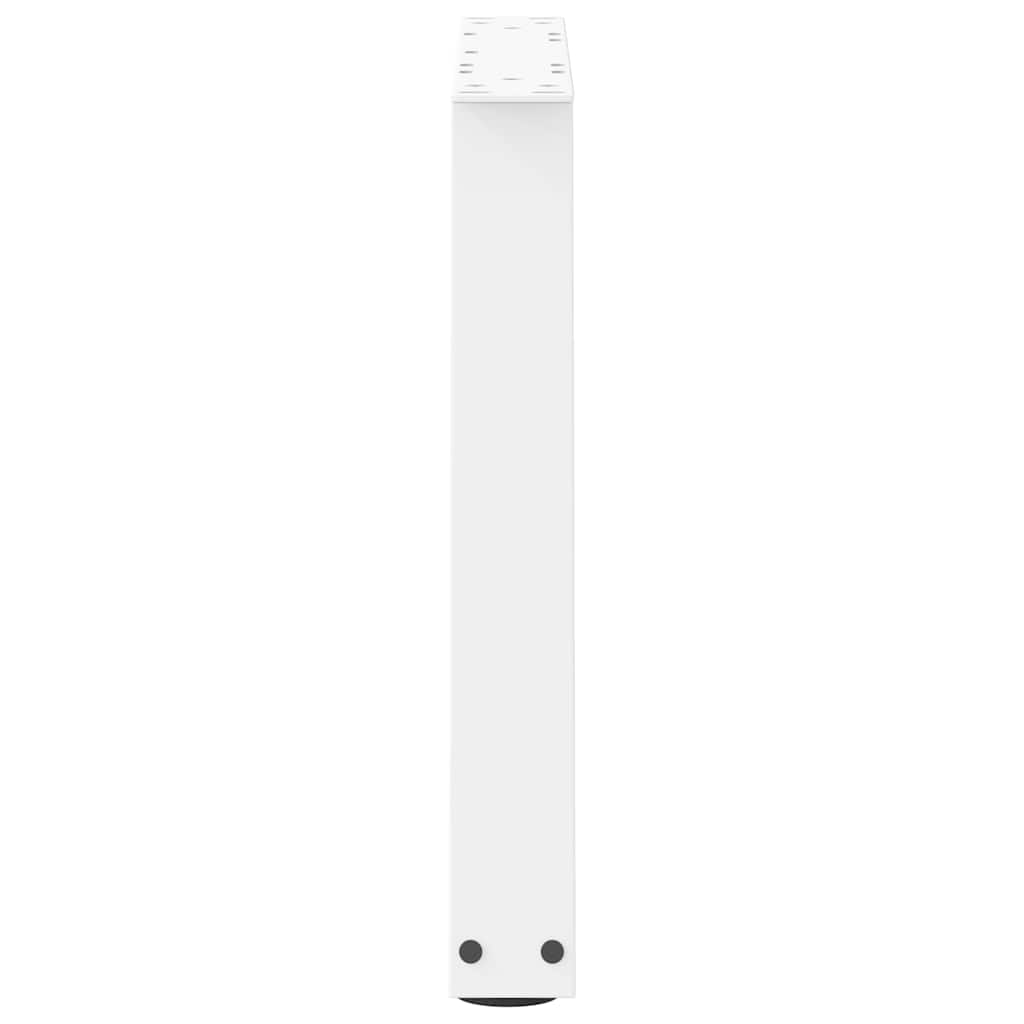 Coffee Table Legs V-Shape 2 pcs White 70x(42-43.3) cm Steel