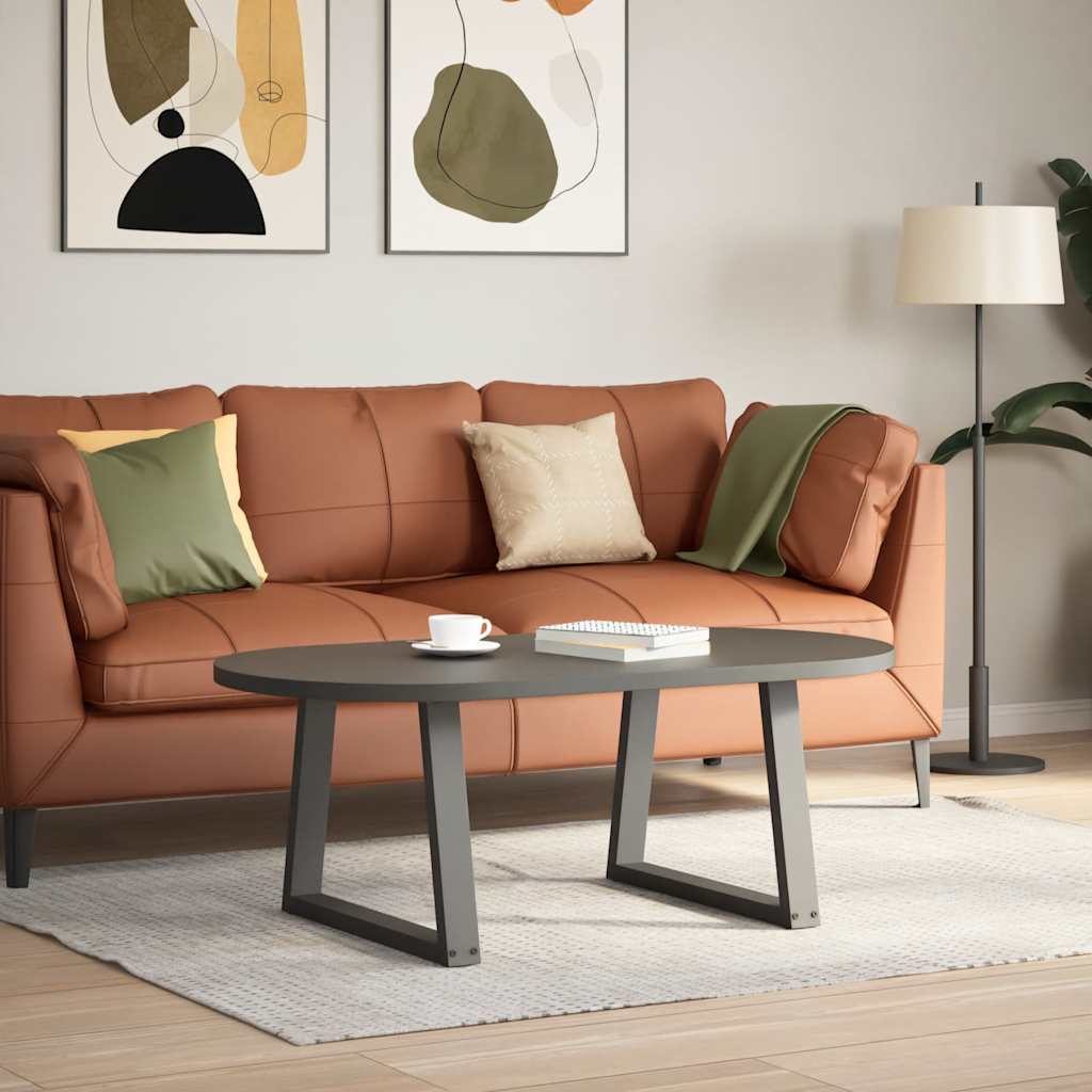 Coffee Table Legs V-Shape 2 pcs Anthracite 70x(42-43.3) cm Steel