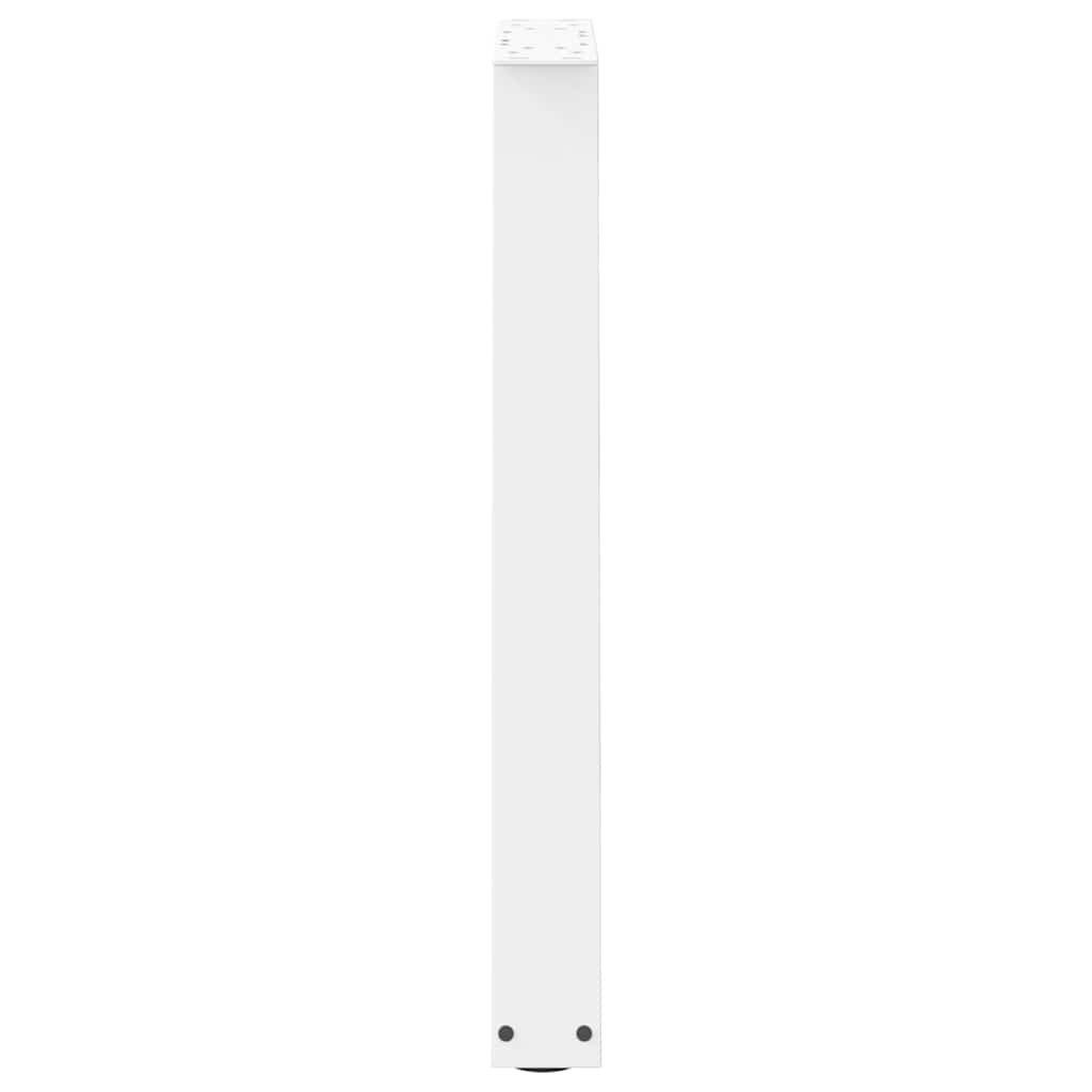 Dining Table Legs V-Shape 2 pcs White 50x(72-73.3) cm Steel