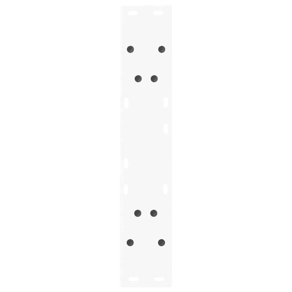 Dining Table Legs V-Shape 2 pcs White 50x(72-73.3) cm Steel