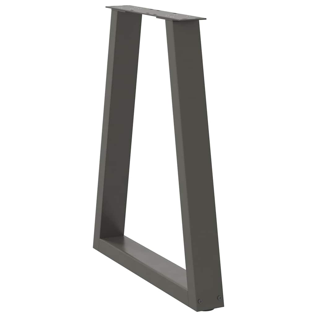Dining Table Legs V-Shape 2 pcs Anthracite 50x(72-73.3) cm Steel