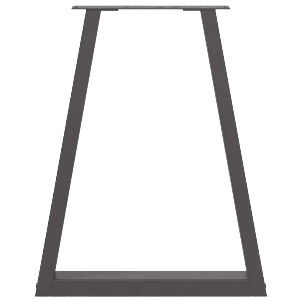 Dining Table Legs V-Shape 2 pcs Anthracite 50x(72-73.3) cm Steel