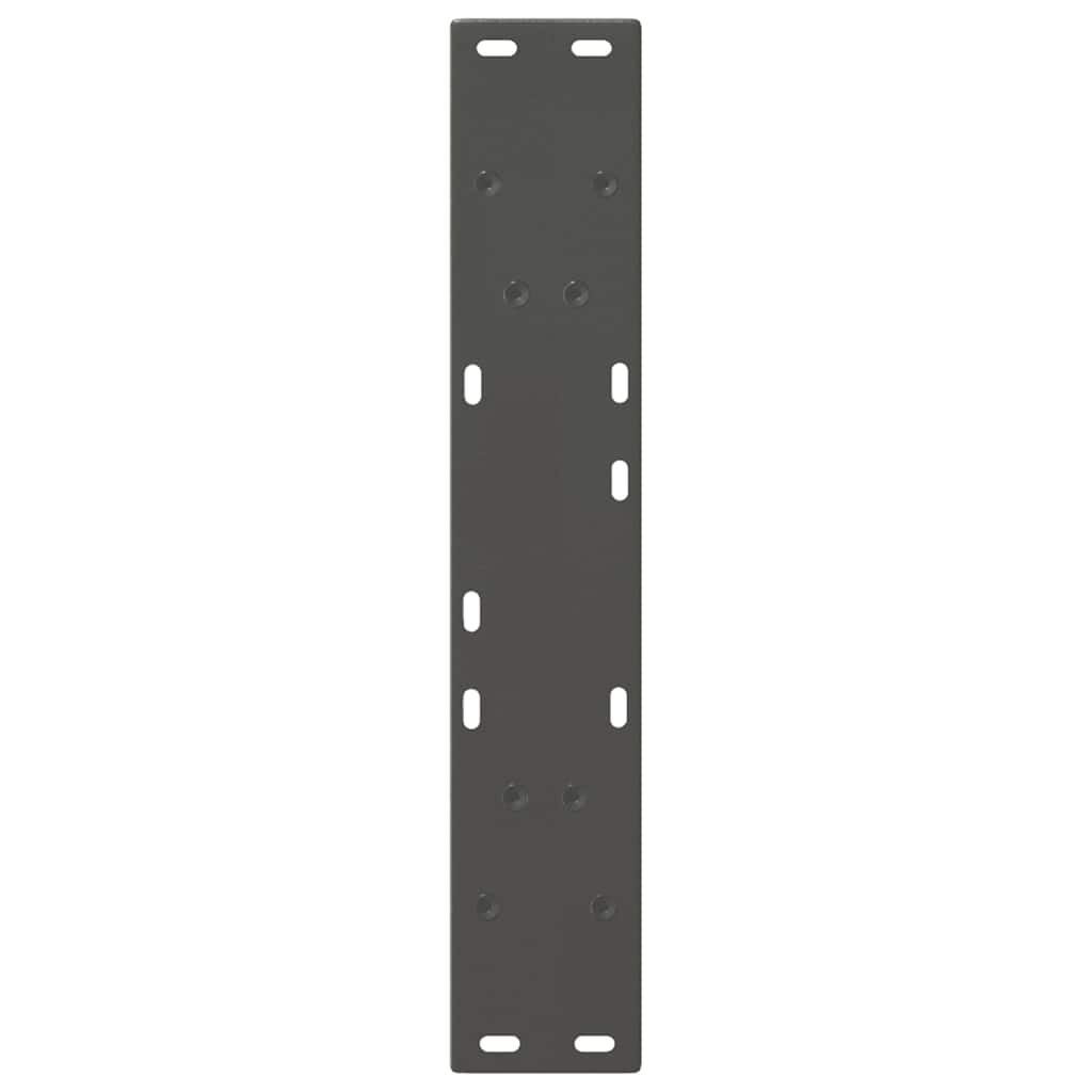 Dining Table Legs V-Shape 2 pcs Anthracite 50x(72-73.3) cm Steel