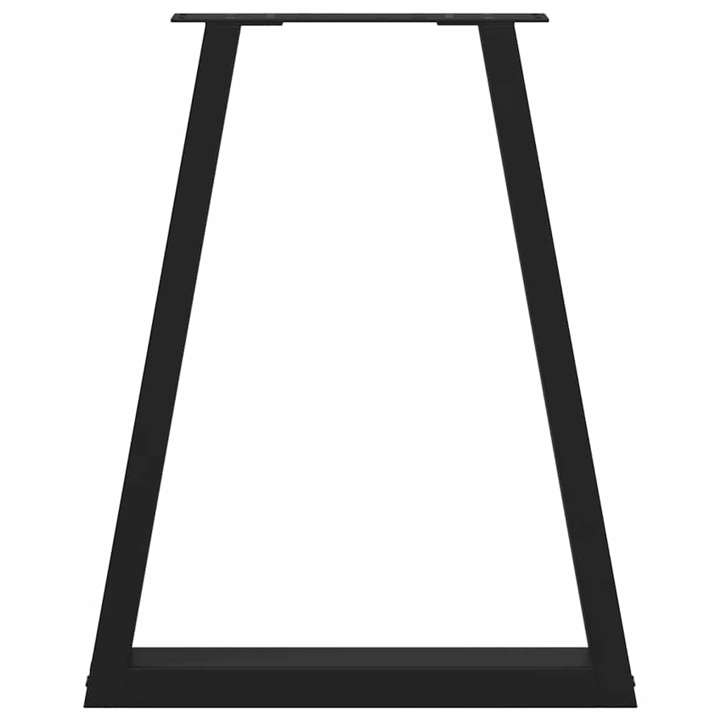 Coffee Table Leg | Set of 2 | Black | Powder-coated steel | 60 cm x 72 cm