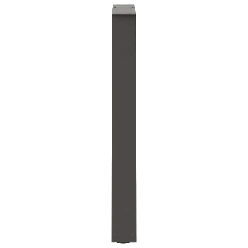 Dining Table Legs V-Shape 2 pcs Anthracite 60x(72-73.3) cm Steel
