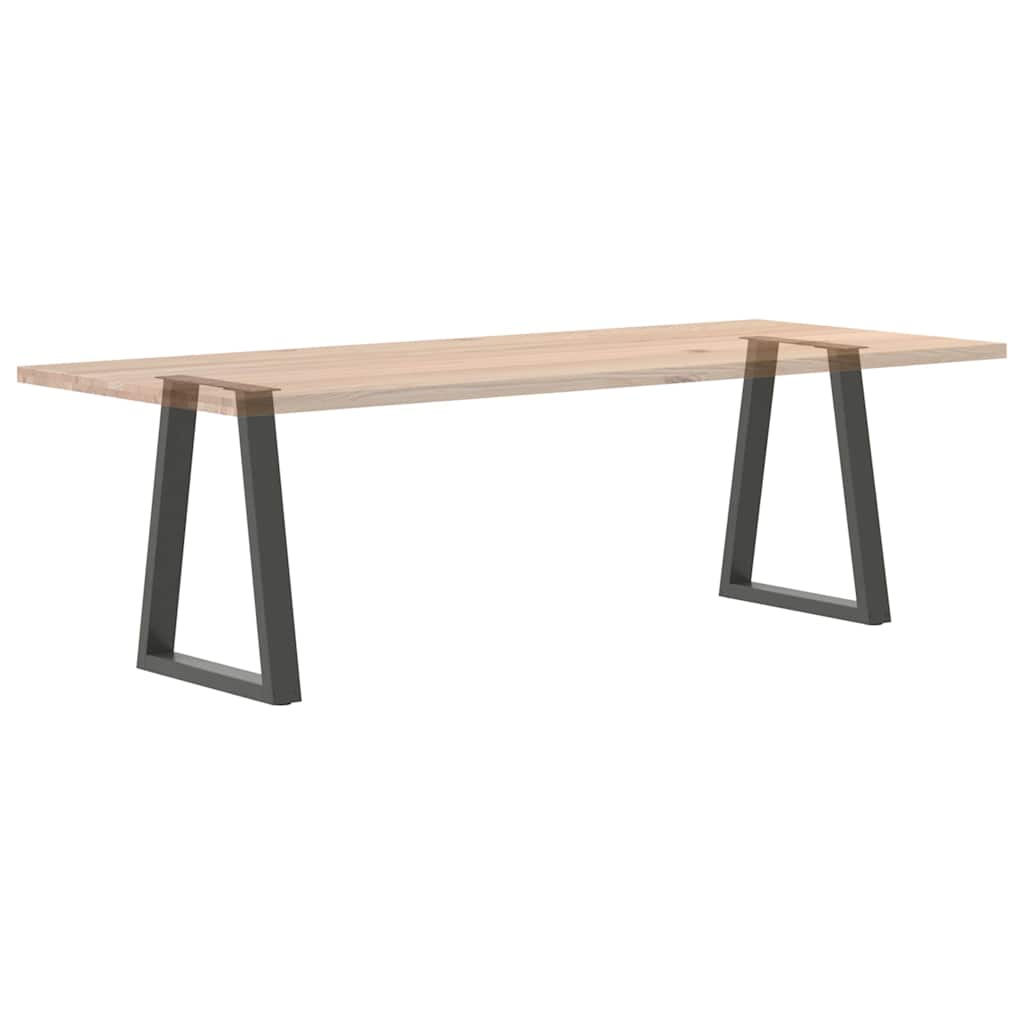 Dining Table Legs V-Shape 2 pcs Anthracite 60x(72-73.3) cm Steel