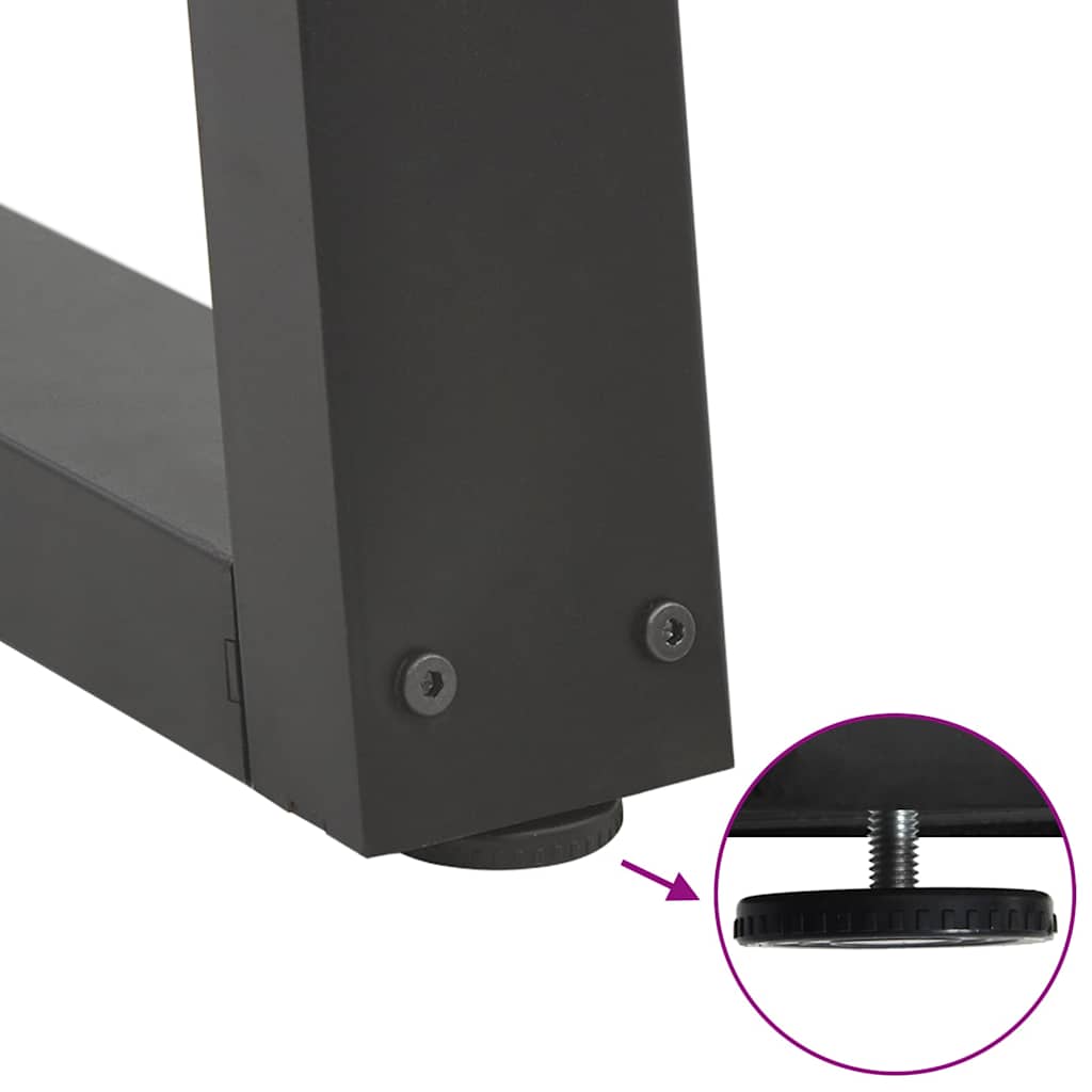 Dining Table Legs V-Shape 2 pcs Anthracite 60x(72-73.3) cm Steel