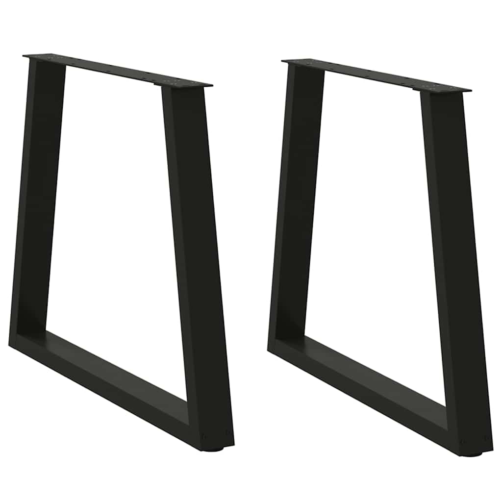 Dining Table Leg | Set of 2 | Black | Powder-coated steel
