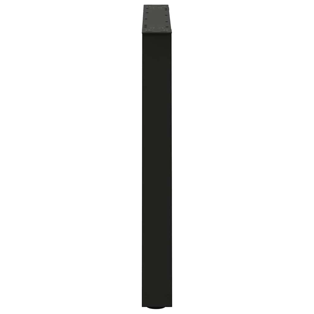 Dining Table Leg | Set of 2 | Black | Powder-coated steel