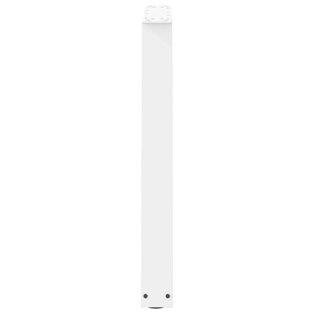 Dining Table Legs V-Shape 2 pcs White 70x(72-73.3) cm Steel
