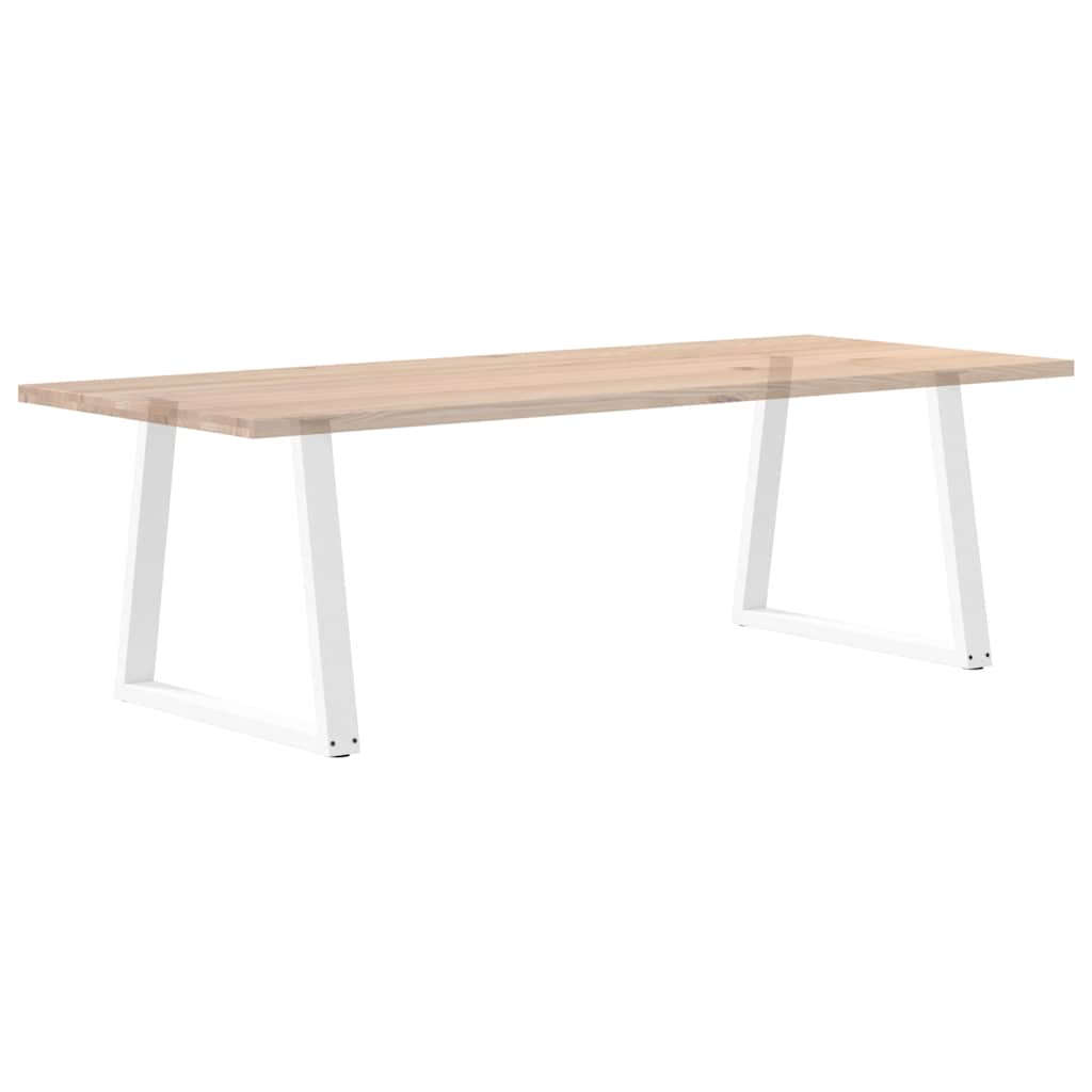 Dining Table Legs V-Shape 2 pcs White 70x(72-73.3) cm Steel