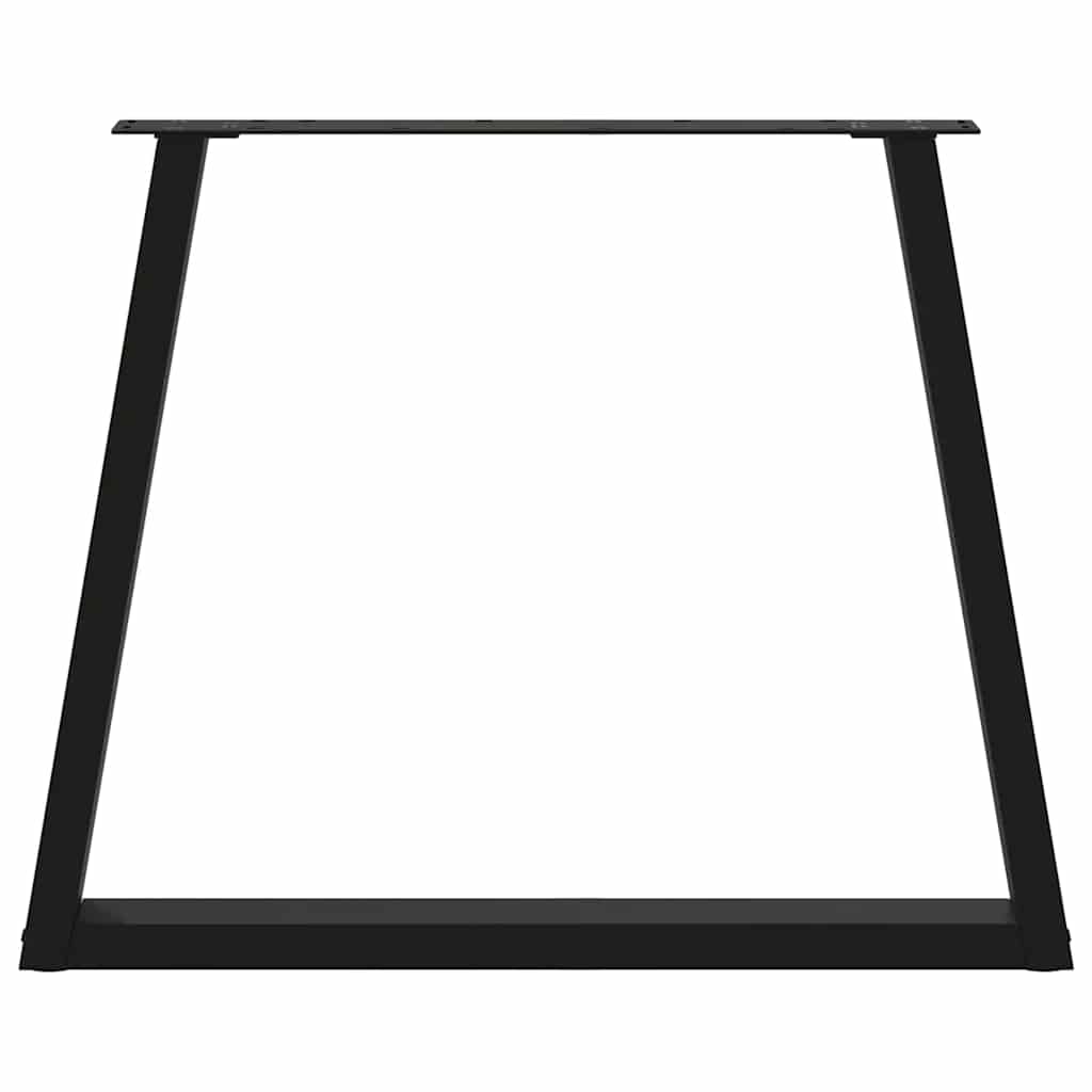 Dining Table Leg | Set of 2 | Black | Powder-coated steel | Standard