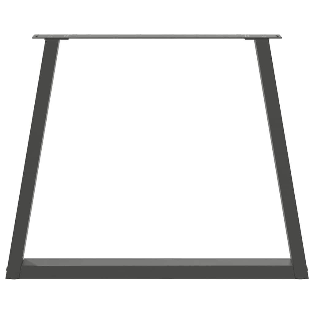 Dining Table Legs V-Shape 2 pcs Anthracite 80x(72-73.3) cm Steel