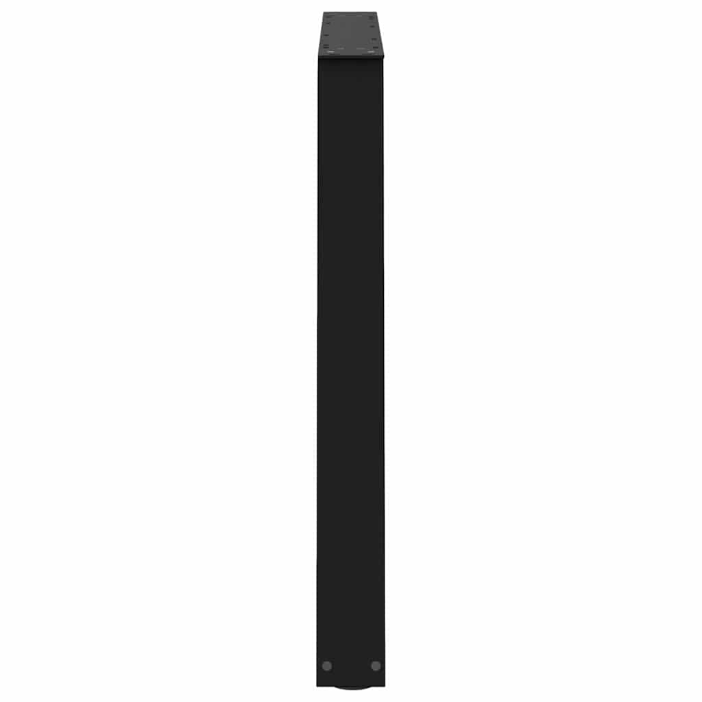 Dining Table Legs V-Shape 2 pcs Black 90x(72-73.3) cm Steel