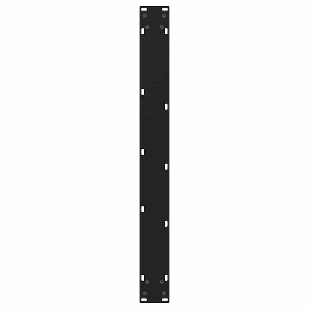 Dining Table Legs V-Shape 2 pcs Black 90x(72-73.3) cm Steel