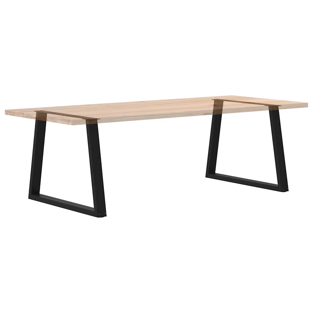 Dining Table Legs V-Shape 2 pcs Black 90x(72-73.3) cm Steel