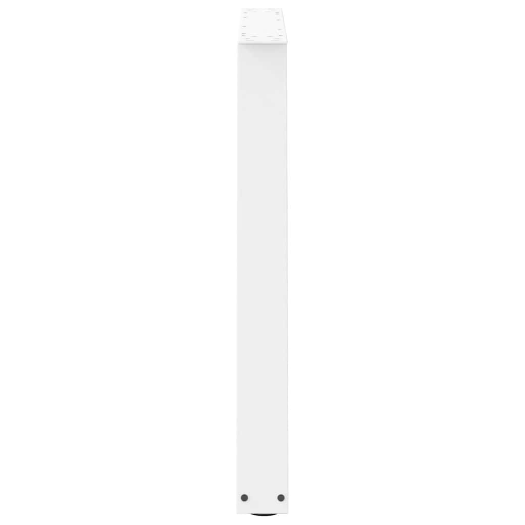 Dining Table Legs V-Shape 2 pcs White 90x(72-73.3) cm Steel