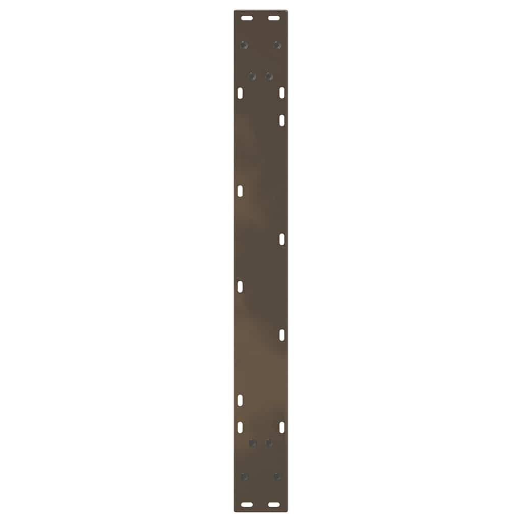 Dining Table Legs V-Shape 2 pcs Natural Steel 90x(72-73.3) cm Steel